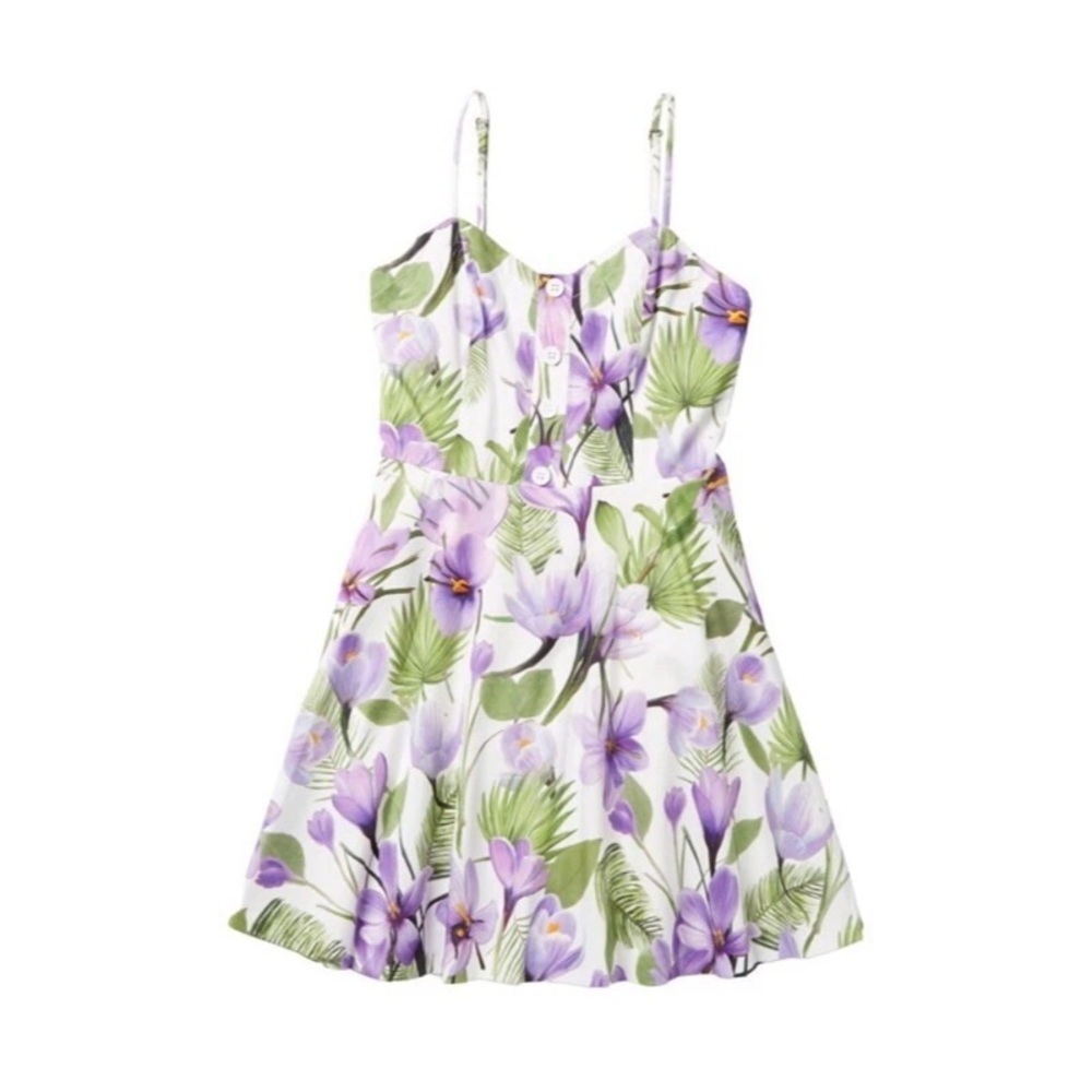 NEW ALICE + OLIVIA Nella Fit + Floral Dress